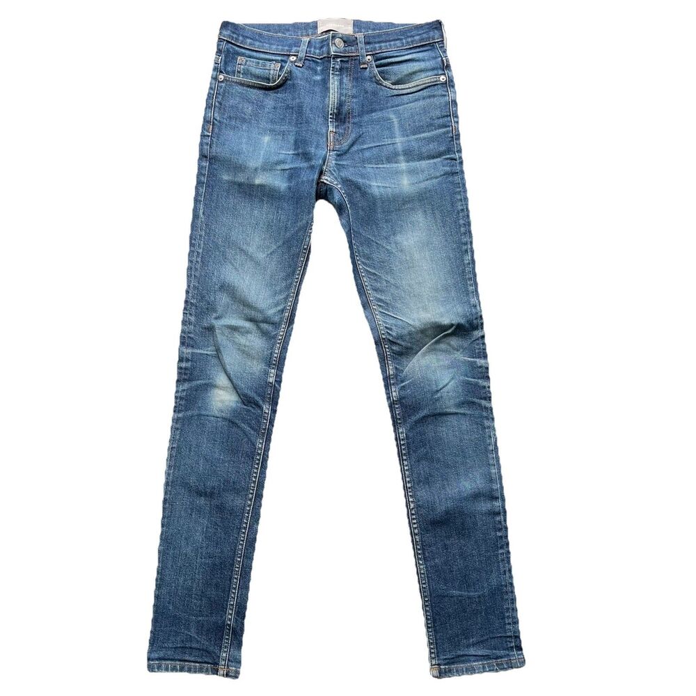Everlane Jeans Mens 30x33 Slim Fit Denim Straight Stretch Distressed Jeans